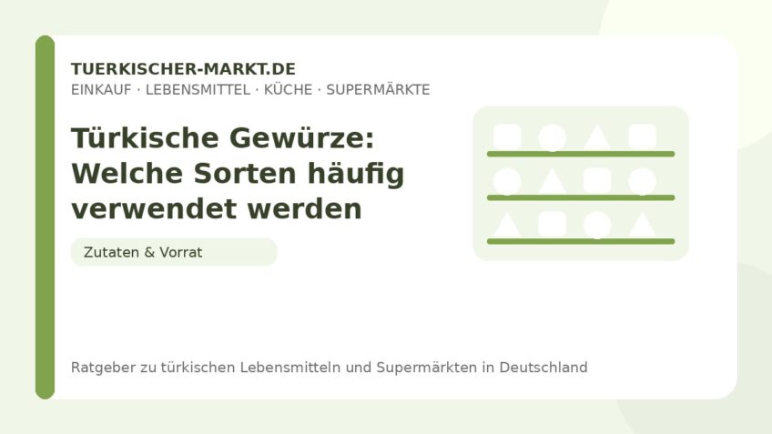 Türkische Gewürze: Welche Sorten häufig verwendet werden – Beitragsbild auf tuerkischer-markt.de