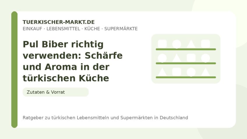 Pul Biber richtig verwenden: Schärfe und Aroma in der türkischen Küche – Beitragsbild auf tuerkischer-markt.de