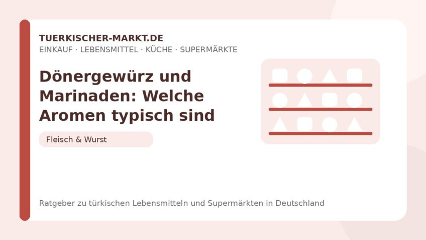 Dönergewürz und Marinaden: Welche Aromen typisch sind – Beitragsbild auf tuerkischer-markt.de
